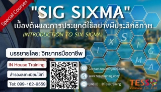  “Six Sigma เบื้องต้นและการประยุกต์ใช้อย่างมีประสิ...