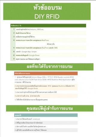 เปิดสอนการสร้าง ระบบ​ แตะบัตร​และส่งSMS​ แบบ​ real...