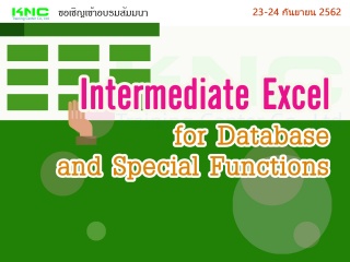 Intermediate Excel for Database and Special Functi...