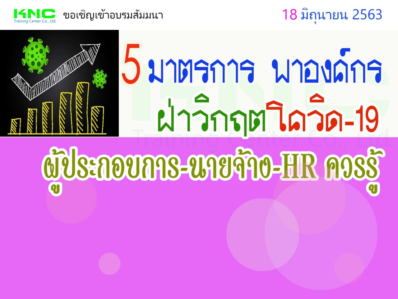 5 มาตรการ พาองค์กรฝ่าวิกฤตโควิด – 19 ผู้ประกอบการ-นายจ้าง-HR ควรรู้