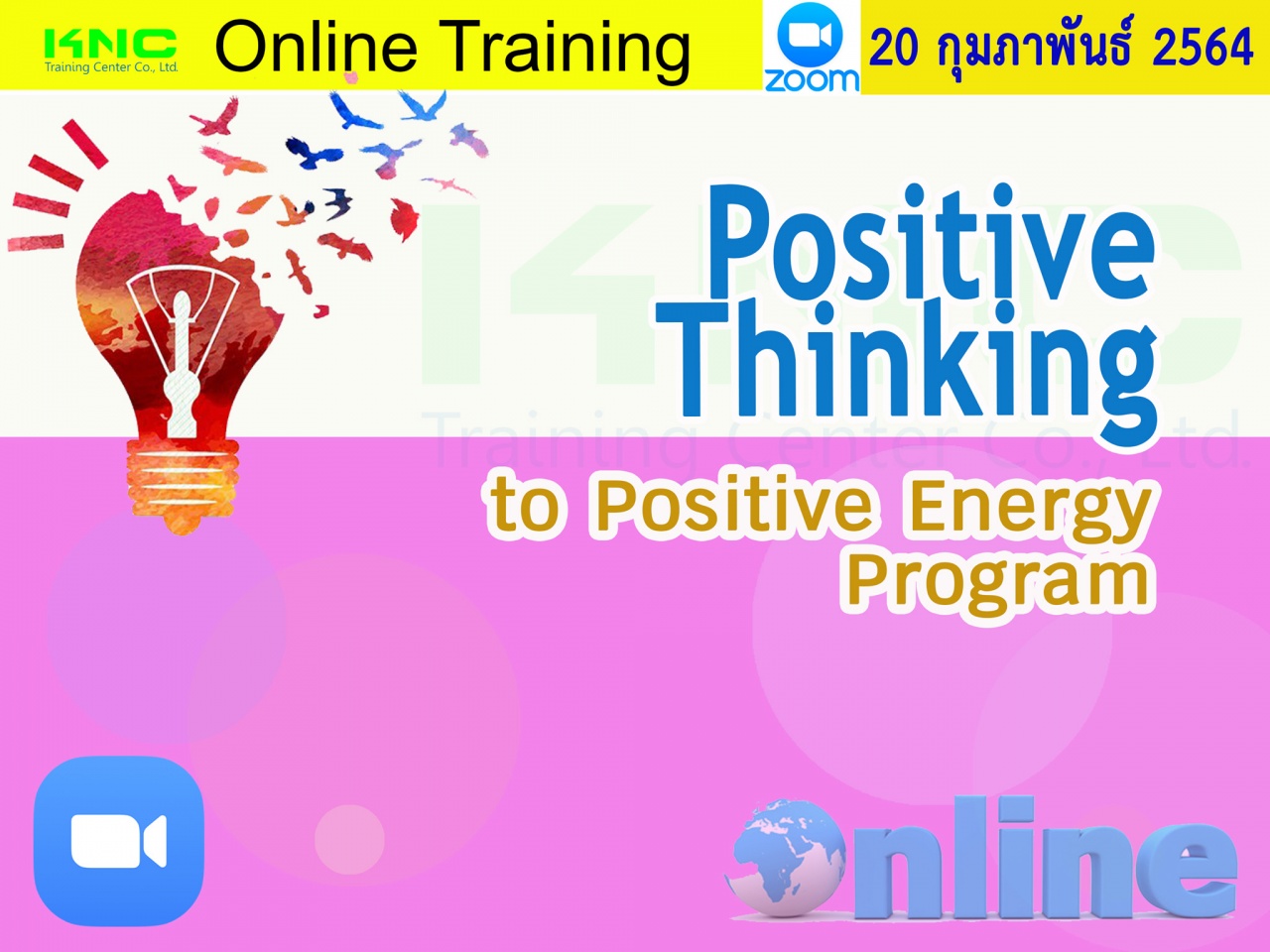 สัมมนา Online : Positive Thinking to Positive Energy Program