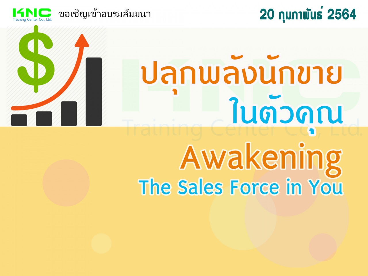 ปลุกพลังนักขายในตัวคุณ (Awakening The Sales Force in You)