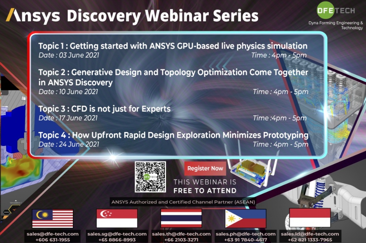 สัมมนาออนไลน์  Ansys Discovery  by DFETECH