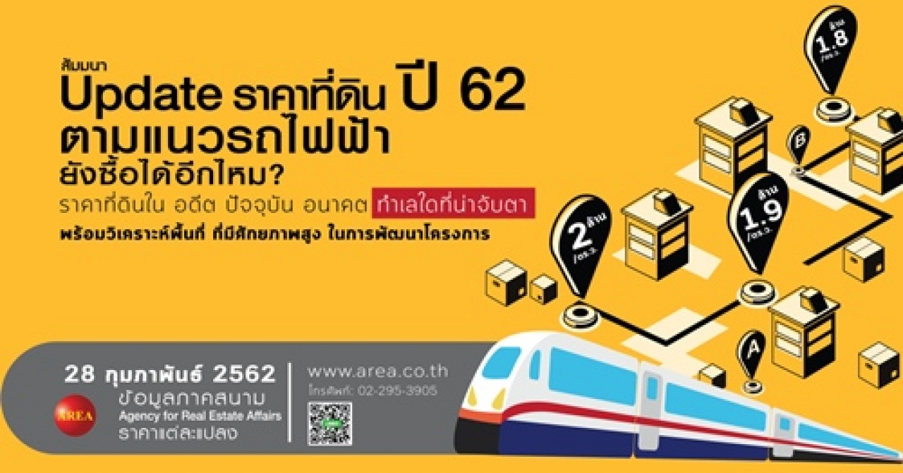 ราคาที่ดินใน อดีต ปัจจุบัน อนาคต ทำเลใดที่น่าจับตา ปี 62