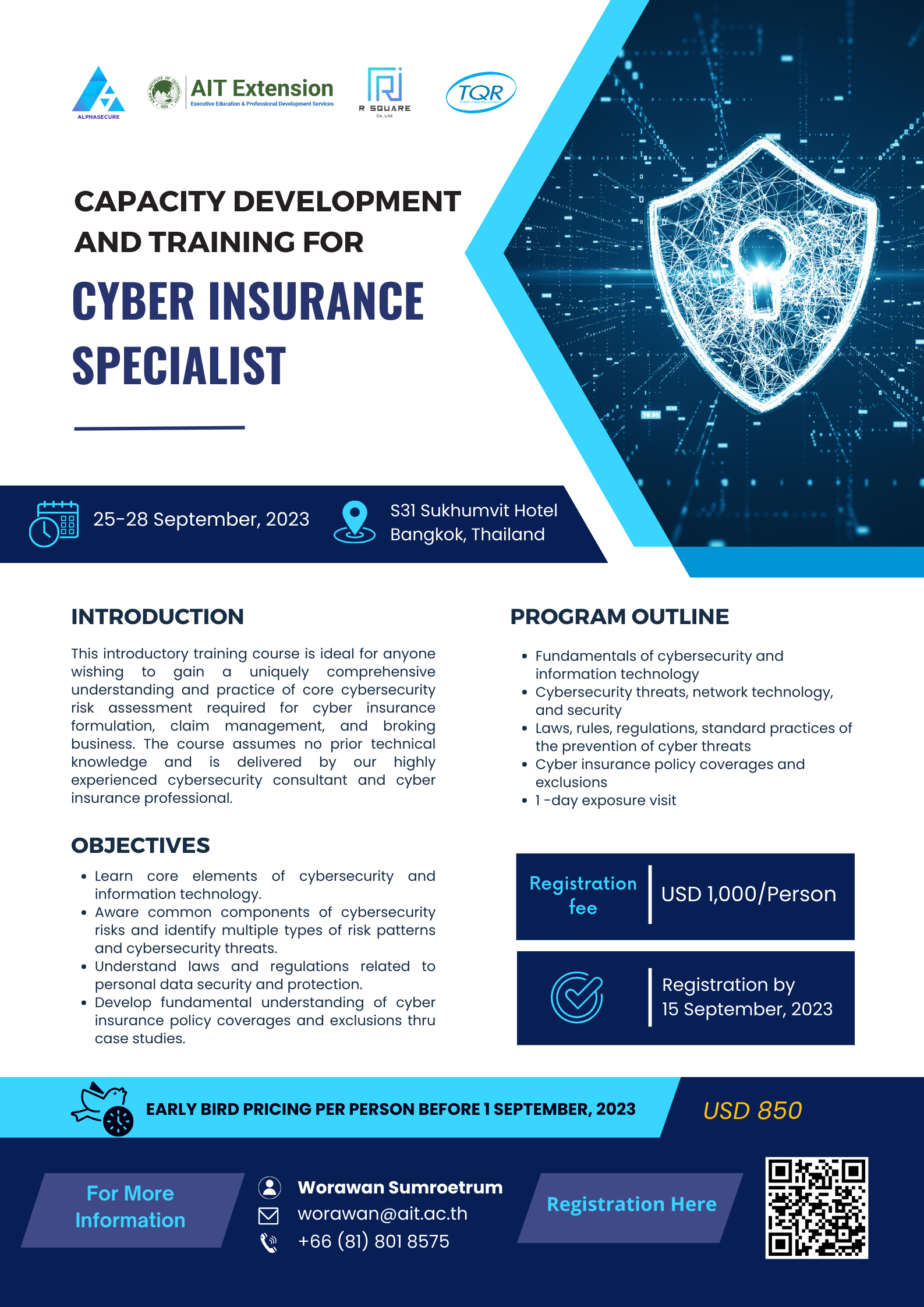 Capacity Development and Training for Cyber Insurance Specialist