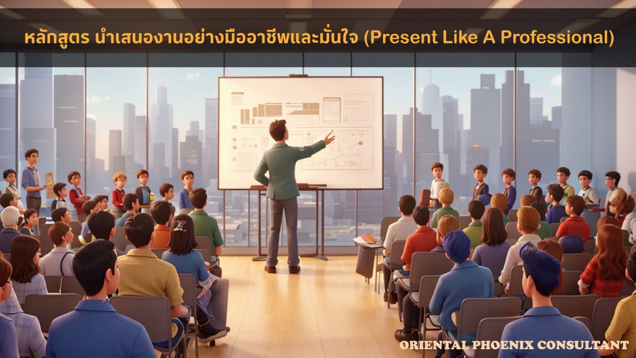 หลักสูตร นำเสนองานอย่างมืออาชีพและมั่นใจ - Present Like A Professional