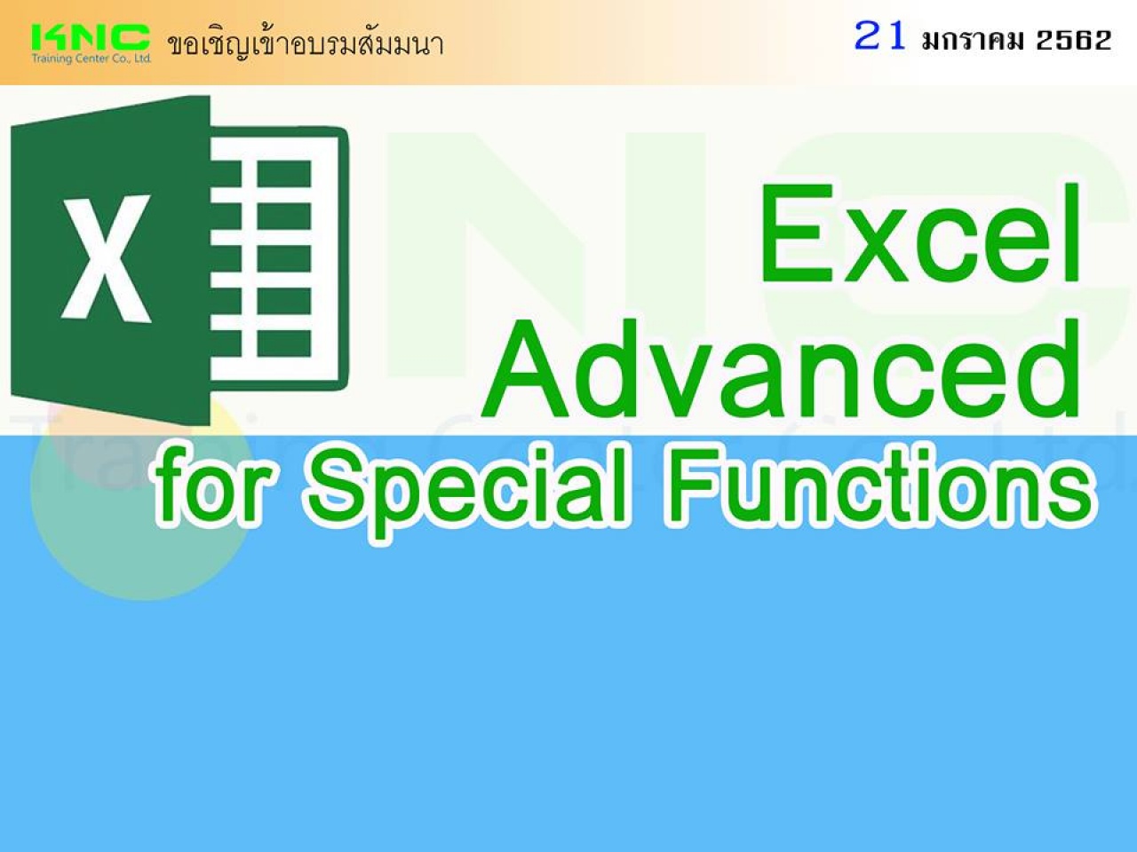 Excel Advanced for Special Functions